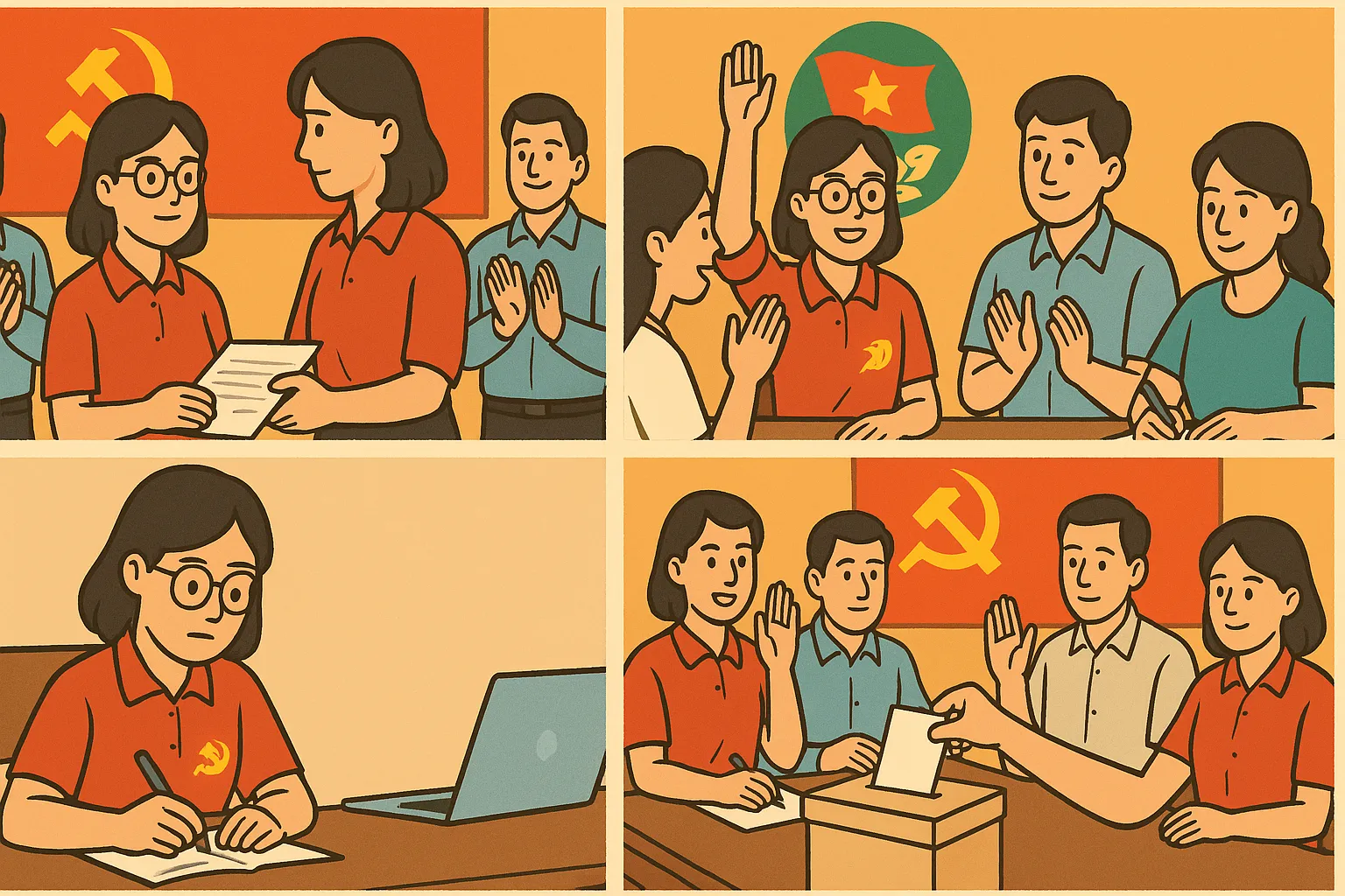 Lễ kết nạp và thời kỳ dự bị