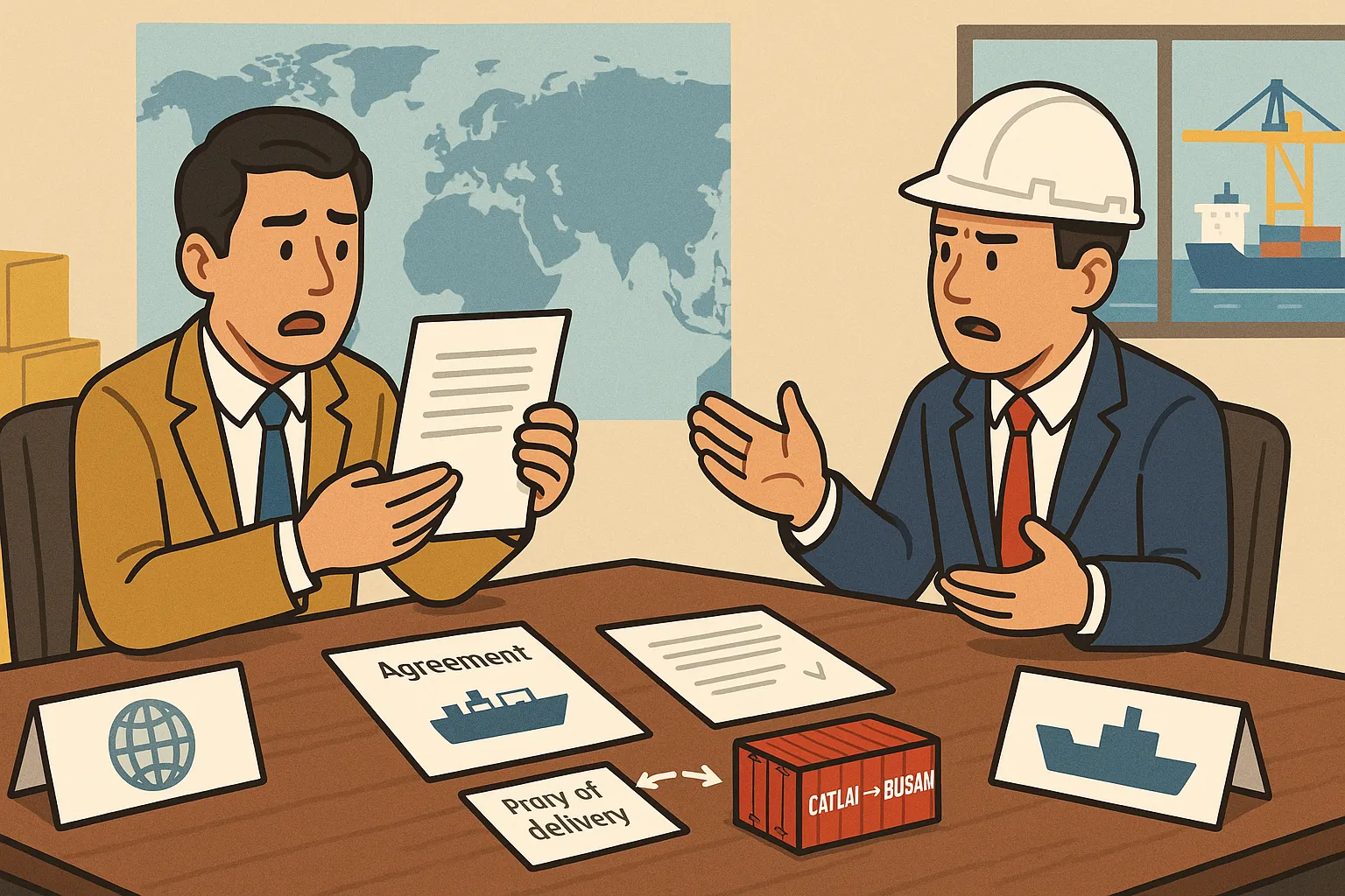 Công ty logistics ký hợp đồng vận chuyển với chủ tàu quốc tế