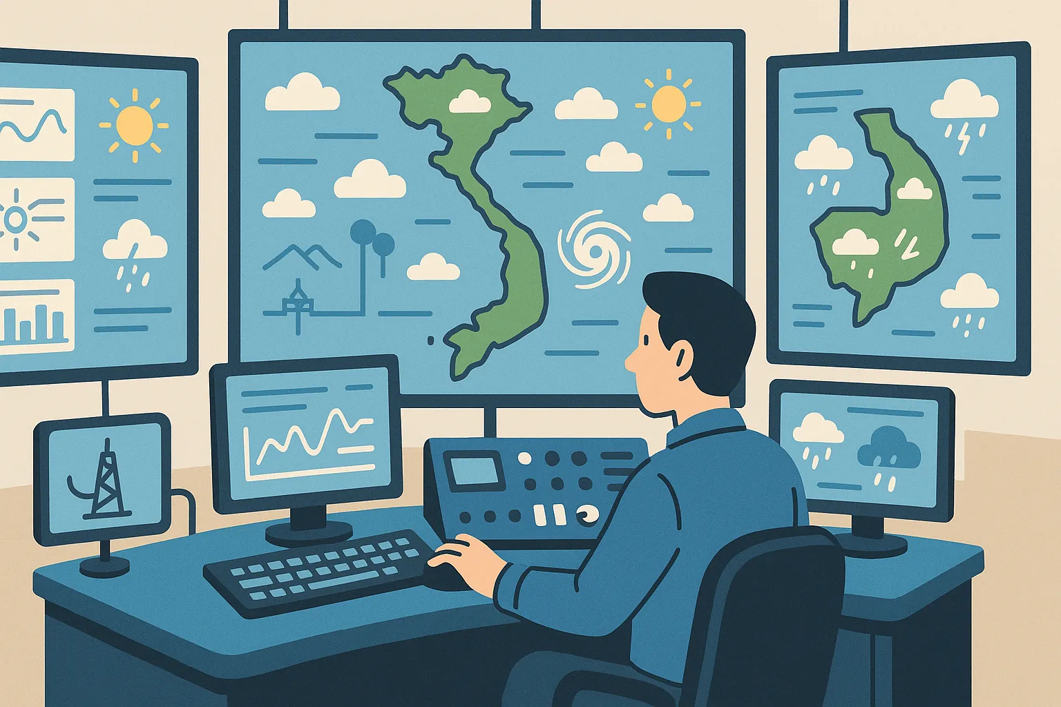 Hệ thống thu nhận, truyền phát thông tin khí tượng thủy văn