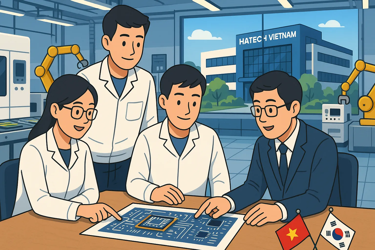 Doanh nghiệp Hàn Quốc đầu tư vào khu công nghệ cao Hòa Lạc