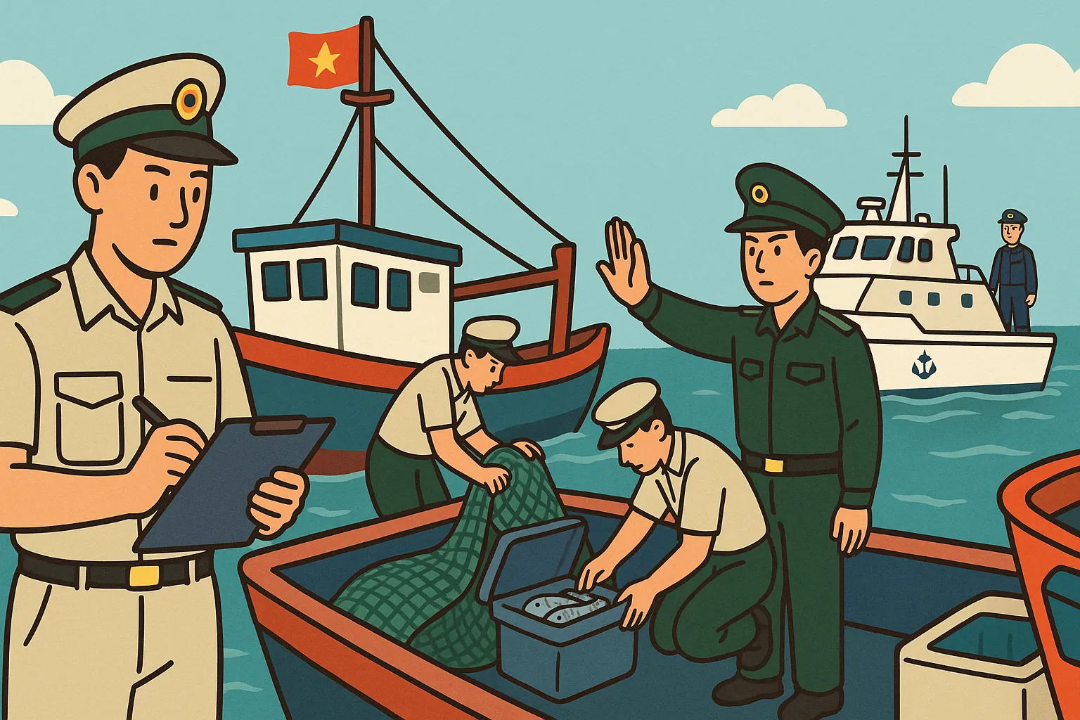 Anh Nam được giao nhiệm vụ phối hợp liên ngành trên biển