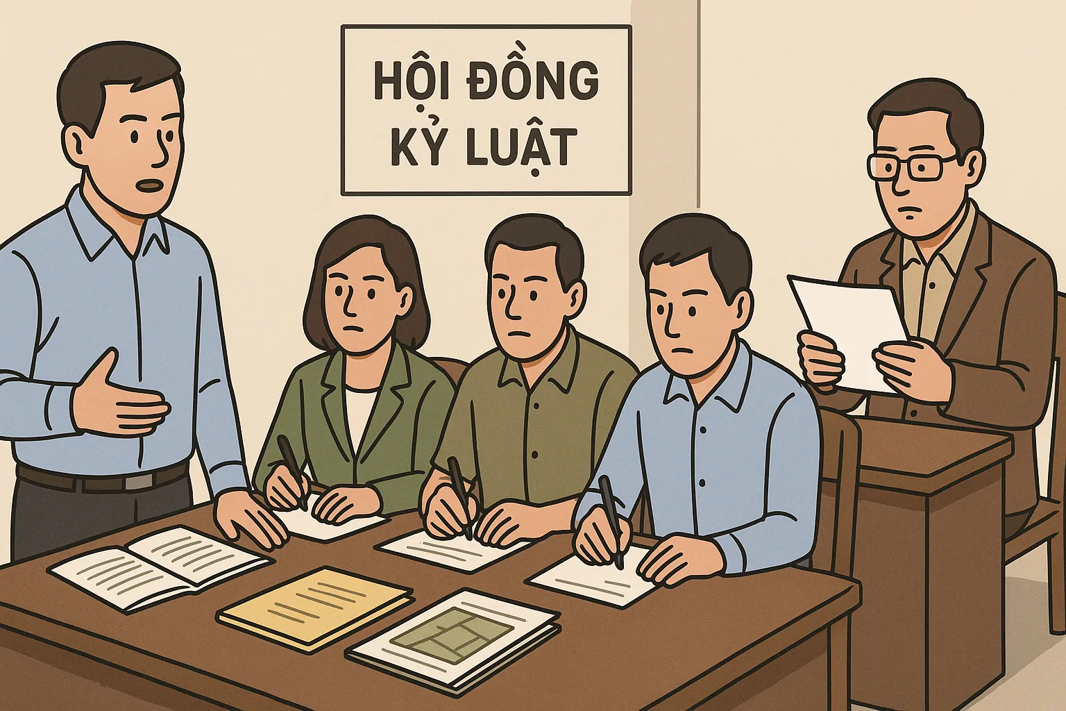 Cơ quan họp Hội đồng kỷ luật xem xét vi phạm