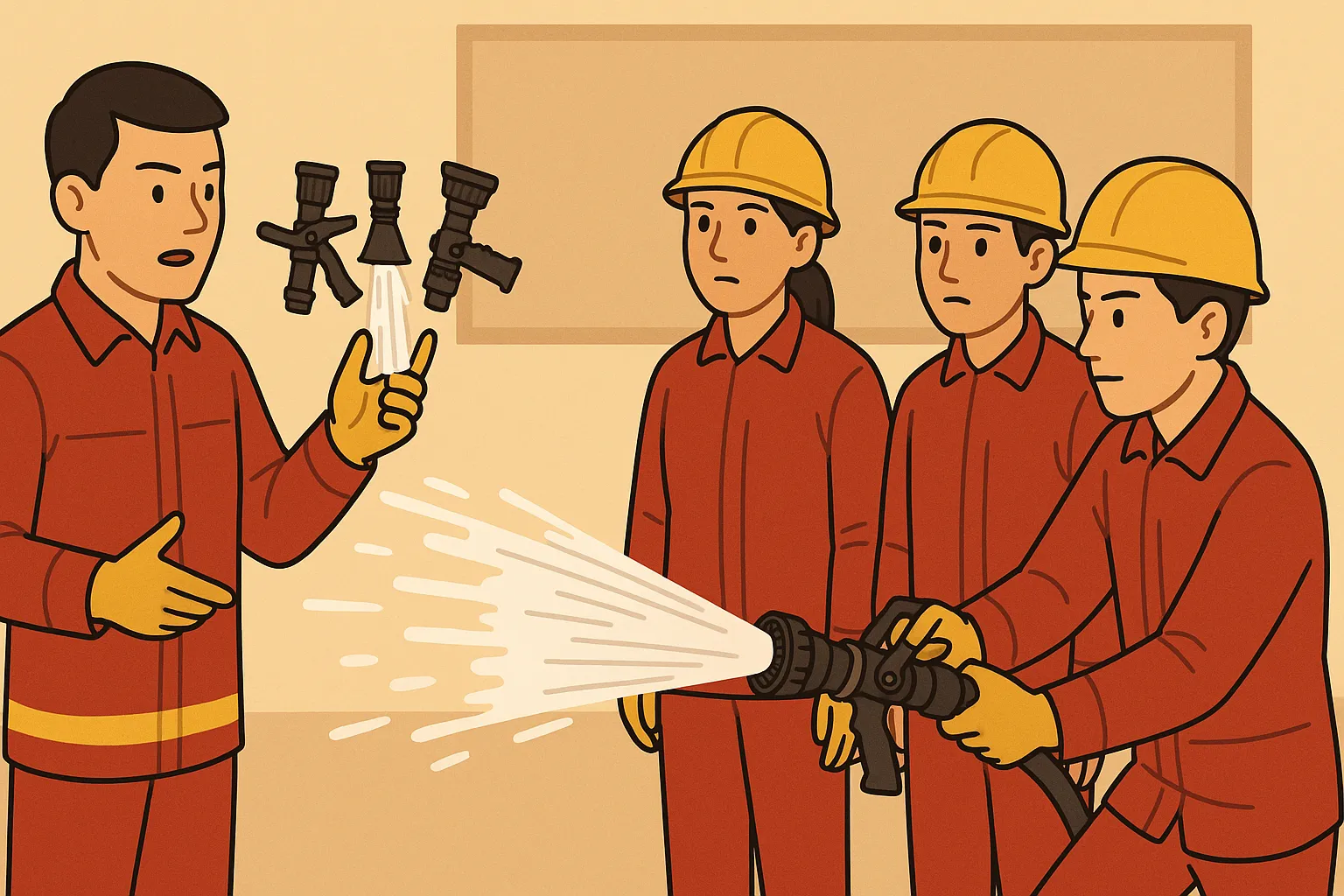 Lăng phun nước cầm tay dùng trong chữa cháy là gì