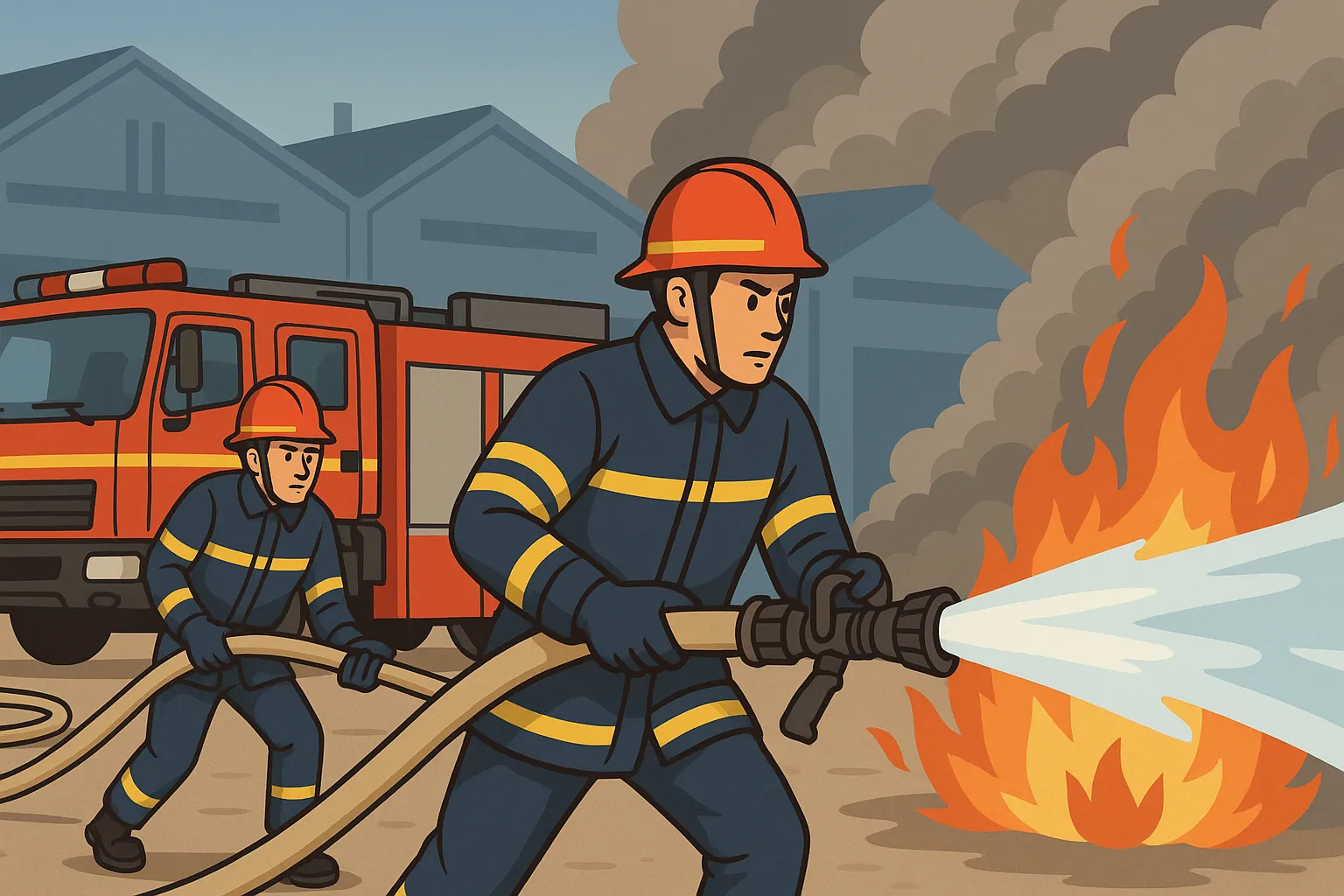 Đám cháy bùng phát tại khu công nghiệp Sóng Thần