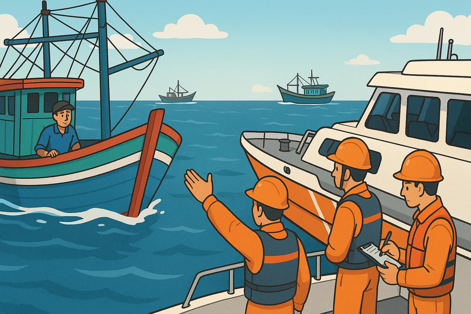 Phát hiện tình trạng tàu cá vi phạm vùng khai thác