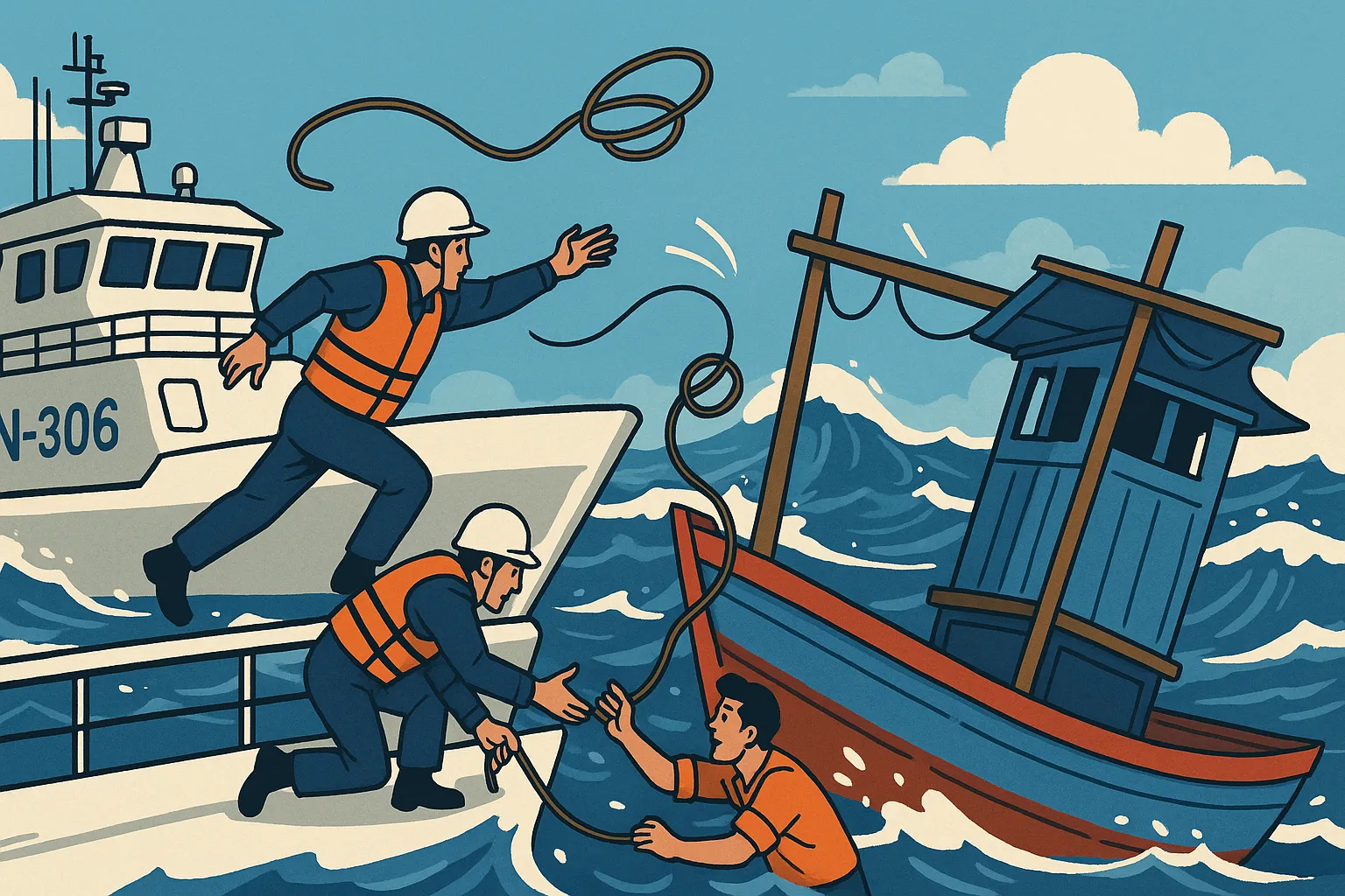 Đoàn tuần tra đang thực hiện kế hoạch kiểm tra định kỳ