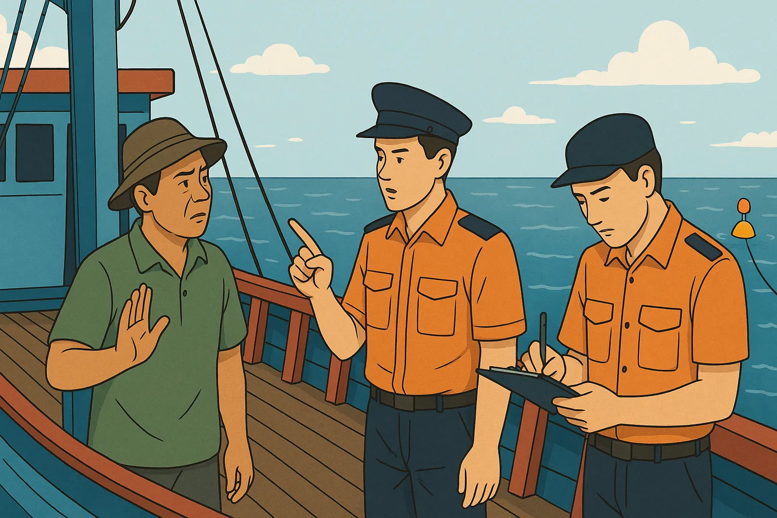 Tàu cá hoạt động sai vùng khai thác được cấp phép