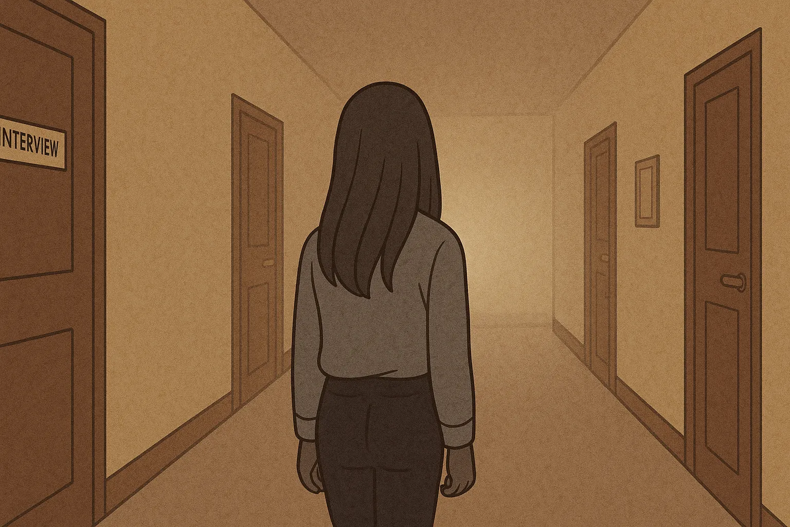 Và đúng như lo sợ, cánh cửa cơ hội khép lại, để lại trong Mai Anh một nỗi thất vọng nặng nề.