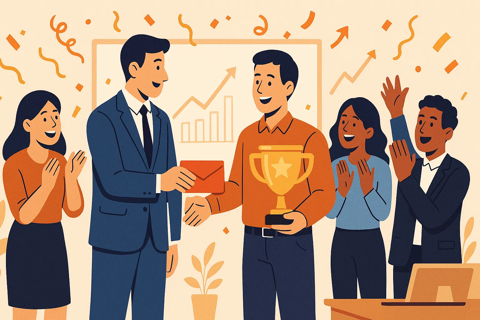 Nhân viên kinh doanh hoàn thành tốt công việc có được nhận thưởng