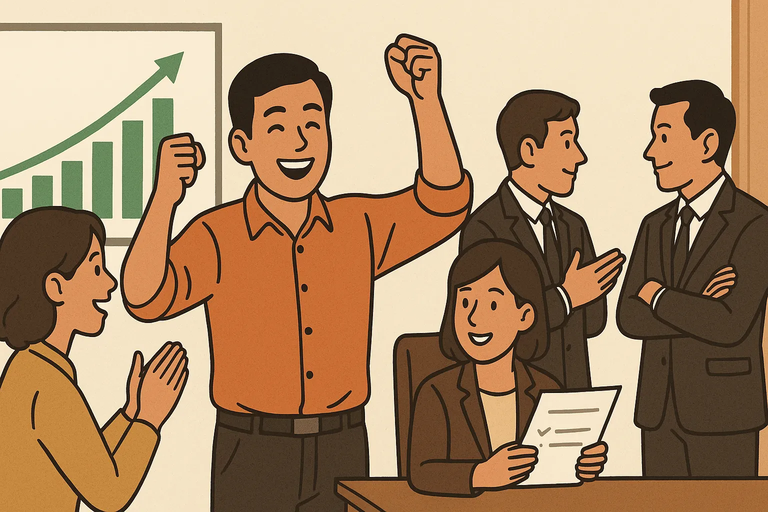 Nhân viên đạt mục tiêu kinh doanh quý II