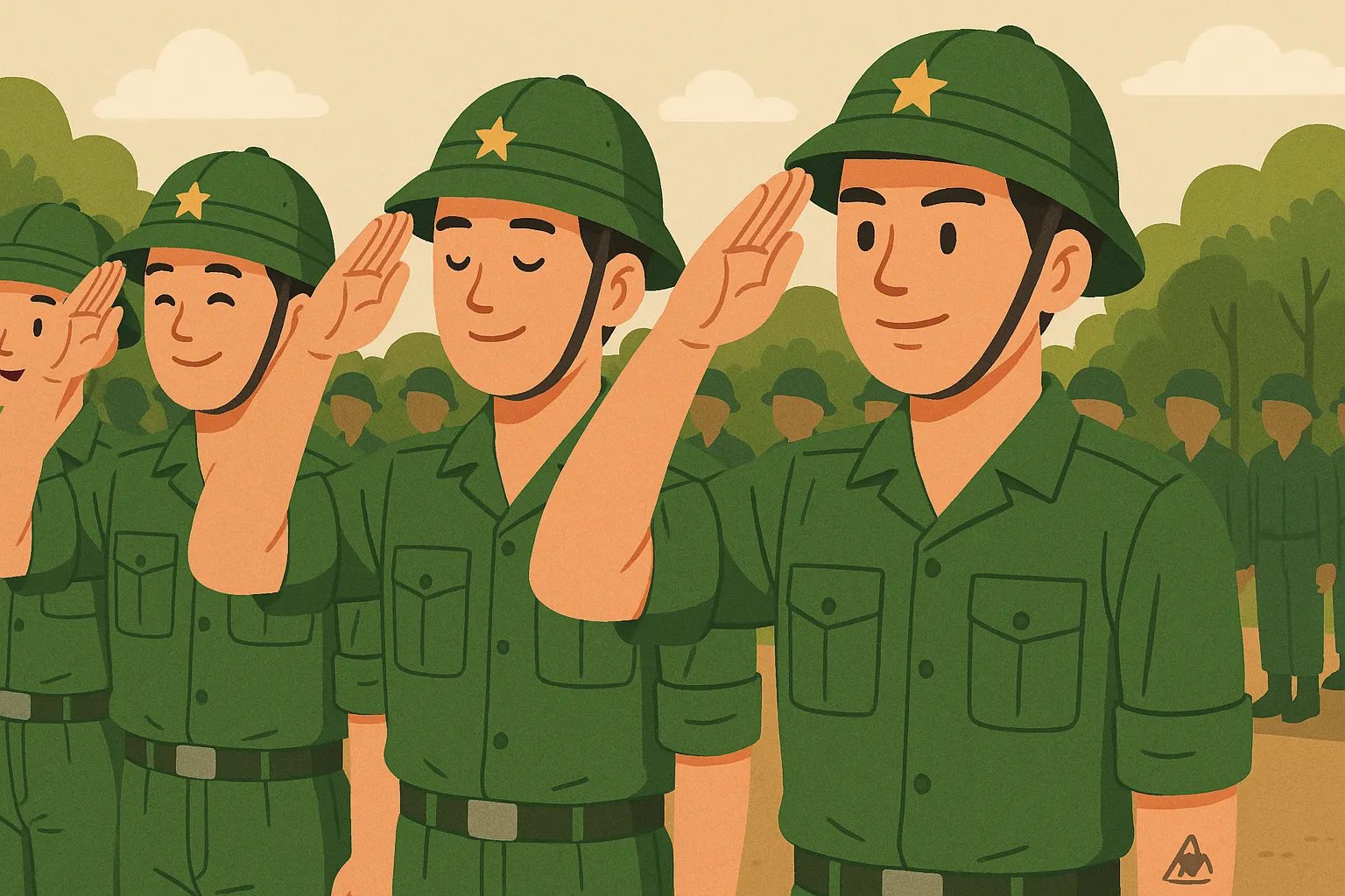 Người có hình xăm trên tay có được tham gia nghĩa vụ quân sự không