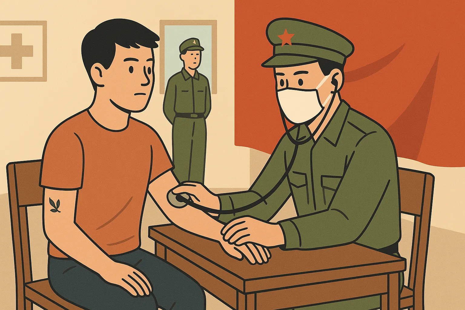 Người có hình xăm trên tay có được tham gia nghĩa vụ quân sự không?