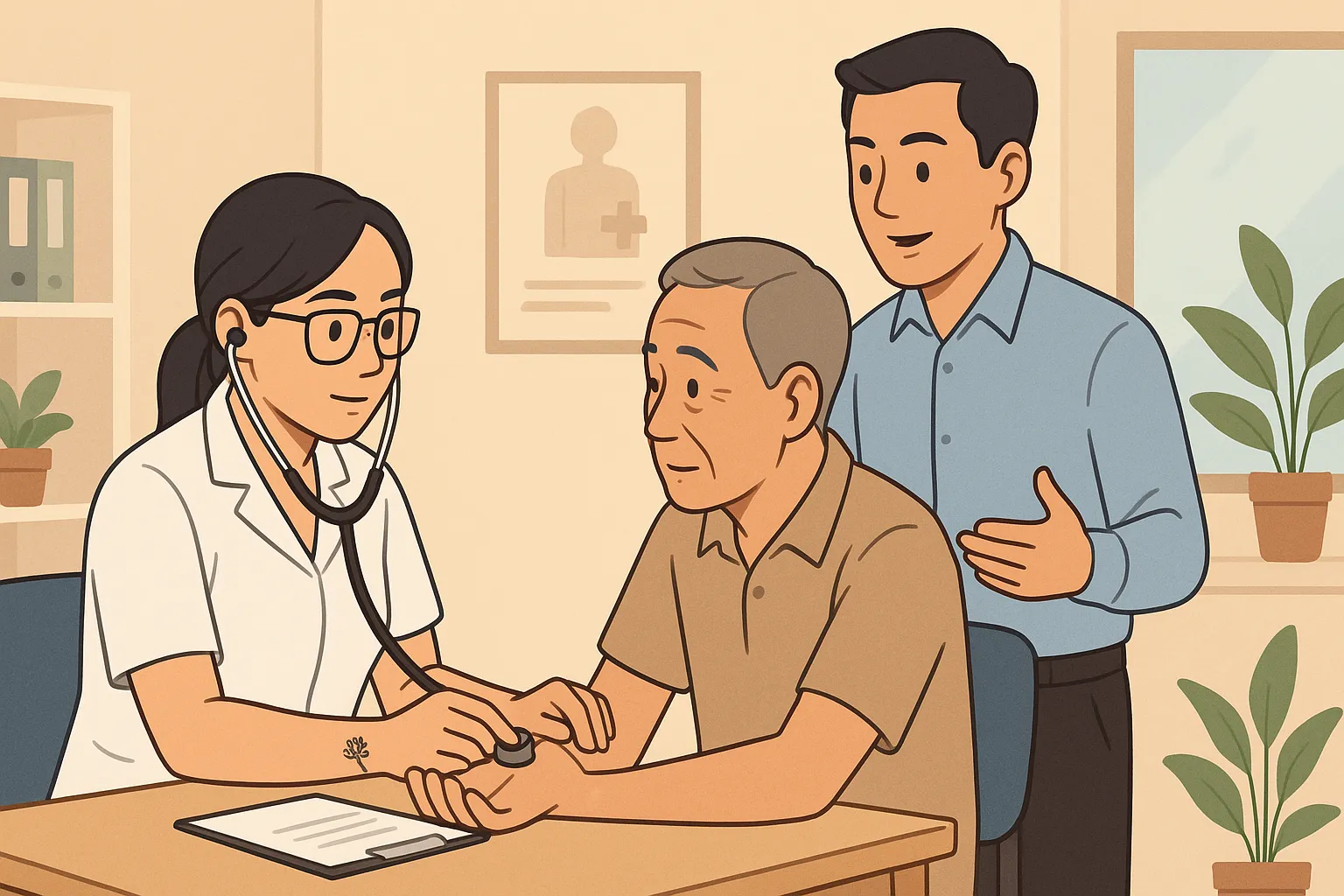 Cô Thảo viên chức y tế có hình xăm nhỏ trên cổ tay