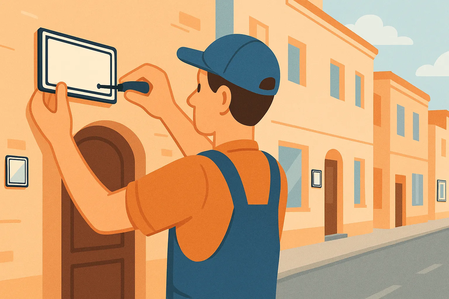 Kích thước tối thiểu của biển số nhà mặt đường