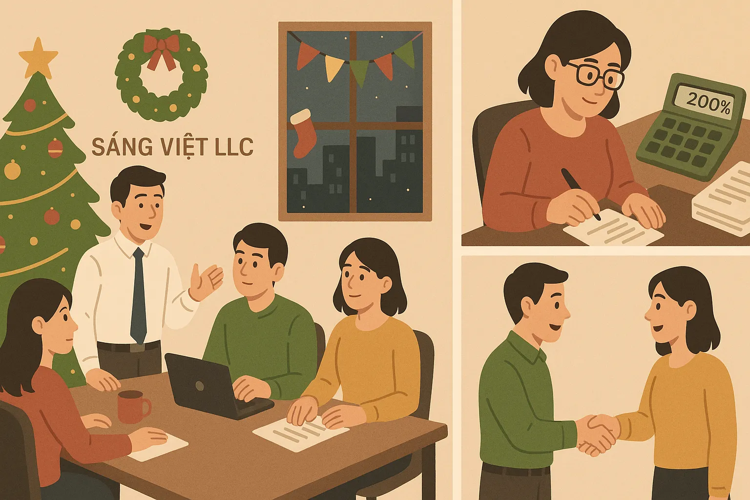 Doanh nghiệp tổ chức ca làm thêm vào dịp Noel