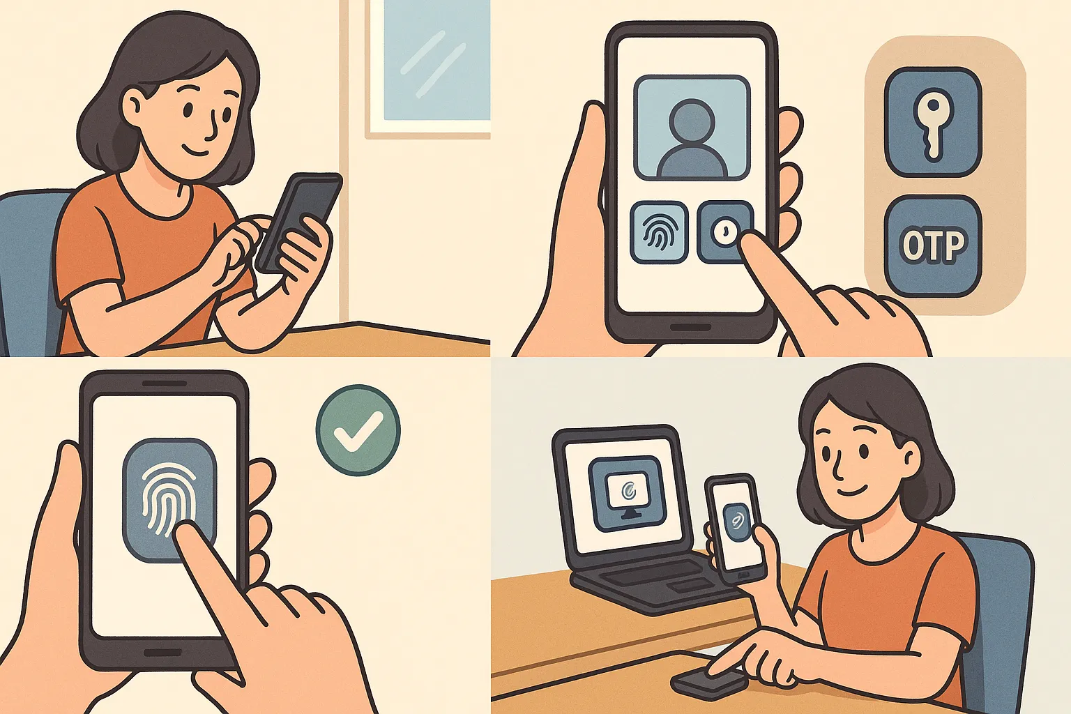 Chị Trang đăng ký tài khoản định danh điện tử