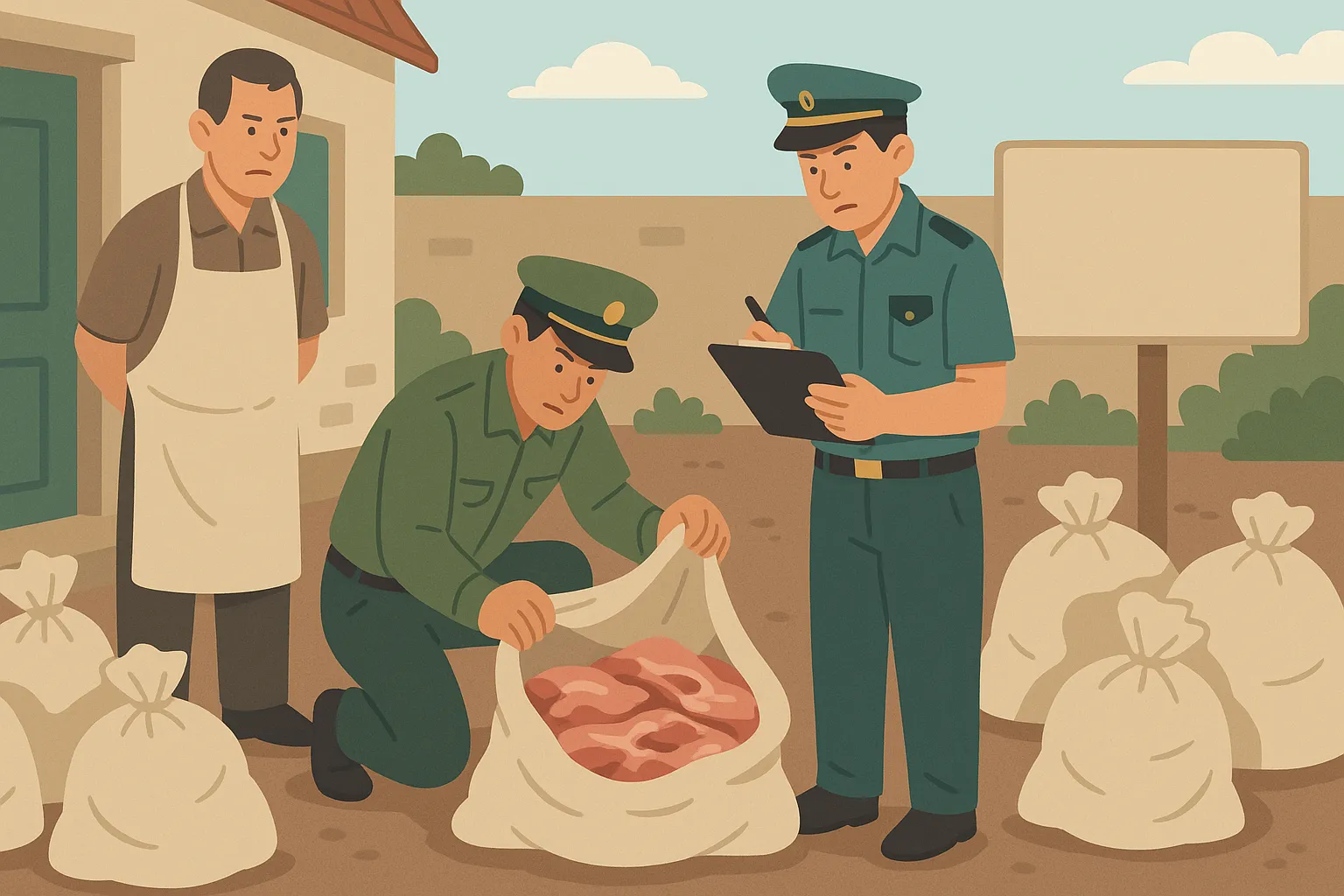 Phát hiện cơ sở thu mua thịt lợn chết do dịch bệnh