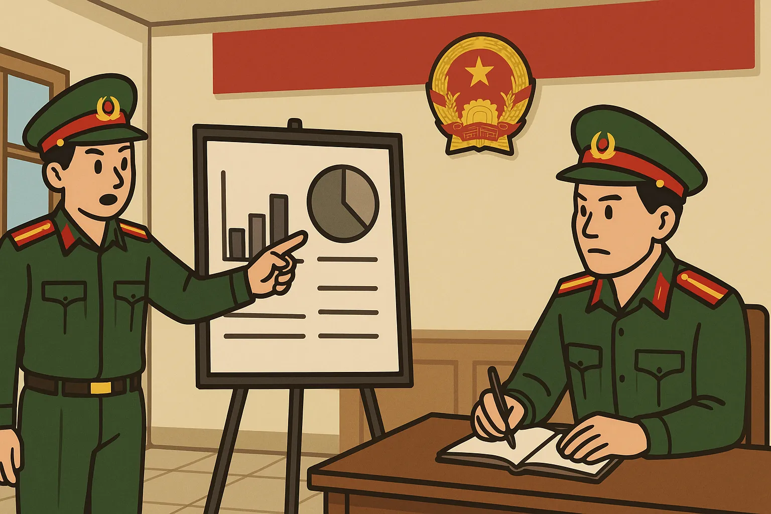 Tổ chức việc kê khai tài sản, thu nhập của sĩ quan quân đội