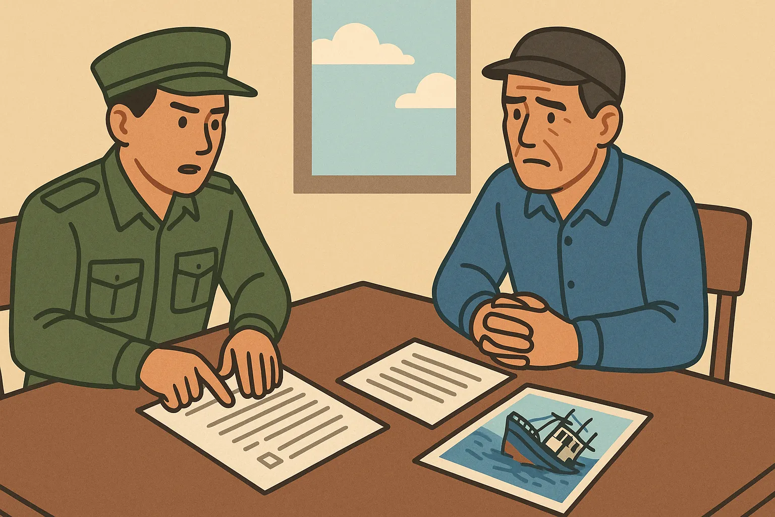 Tàu thuyền bị hư hỏng trong thời gian thi hành lệnh