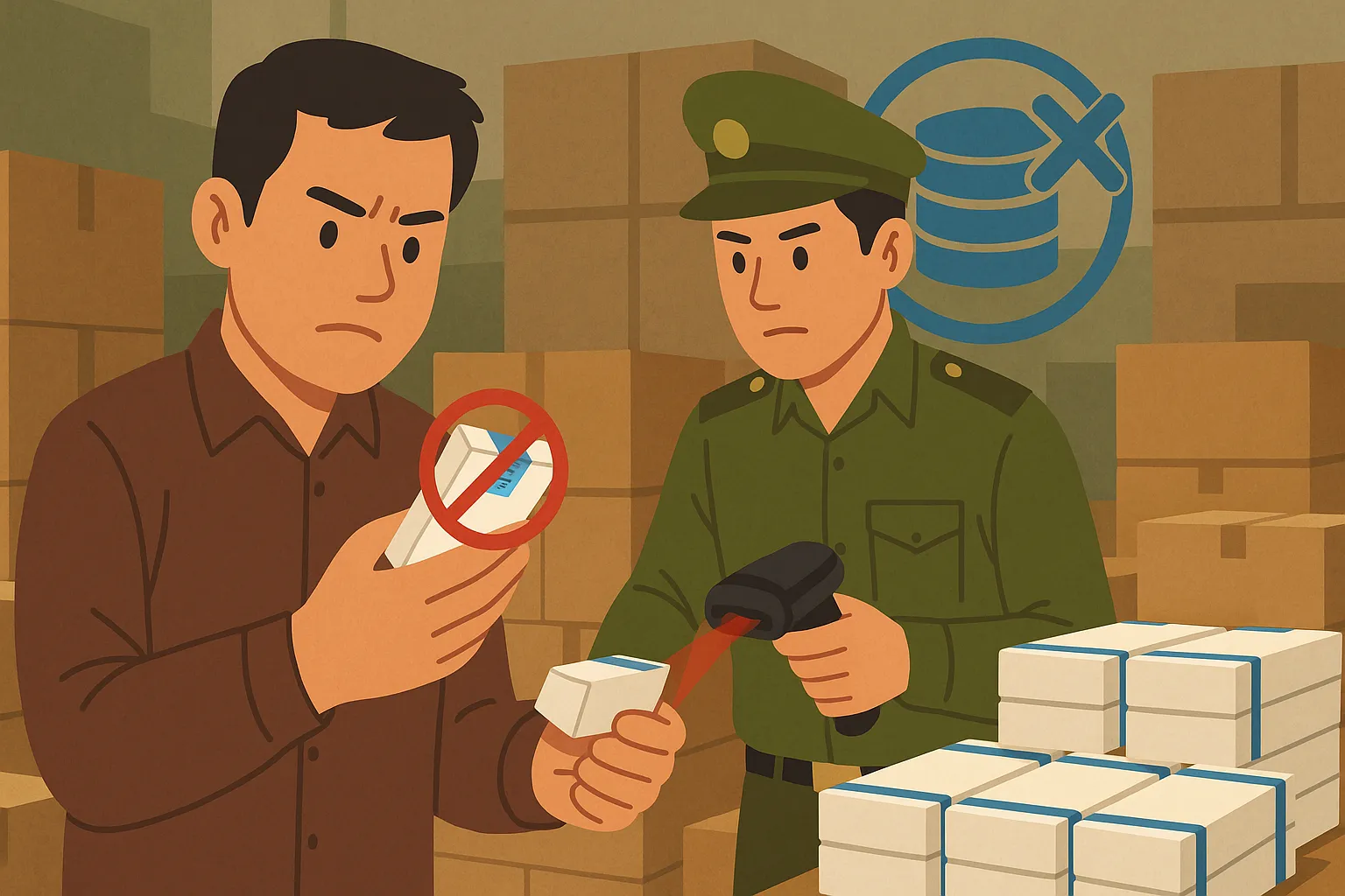 Anh Quang bắt đầu nhập hàng về kho