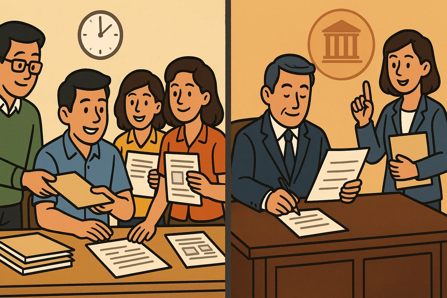 Ban vận động gửi hồ sơ đến cơ quan có thẩm quyền