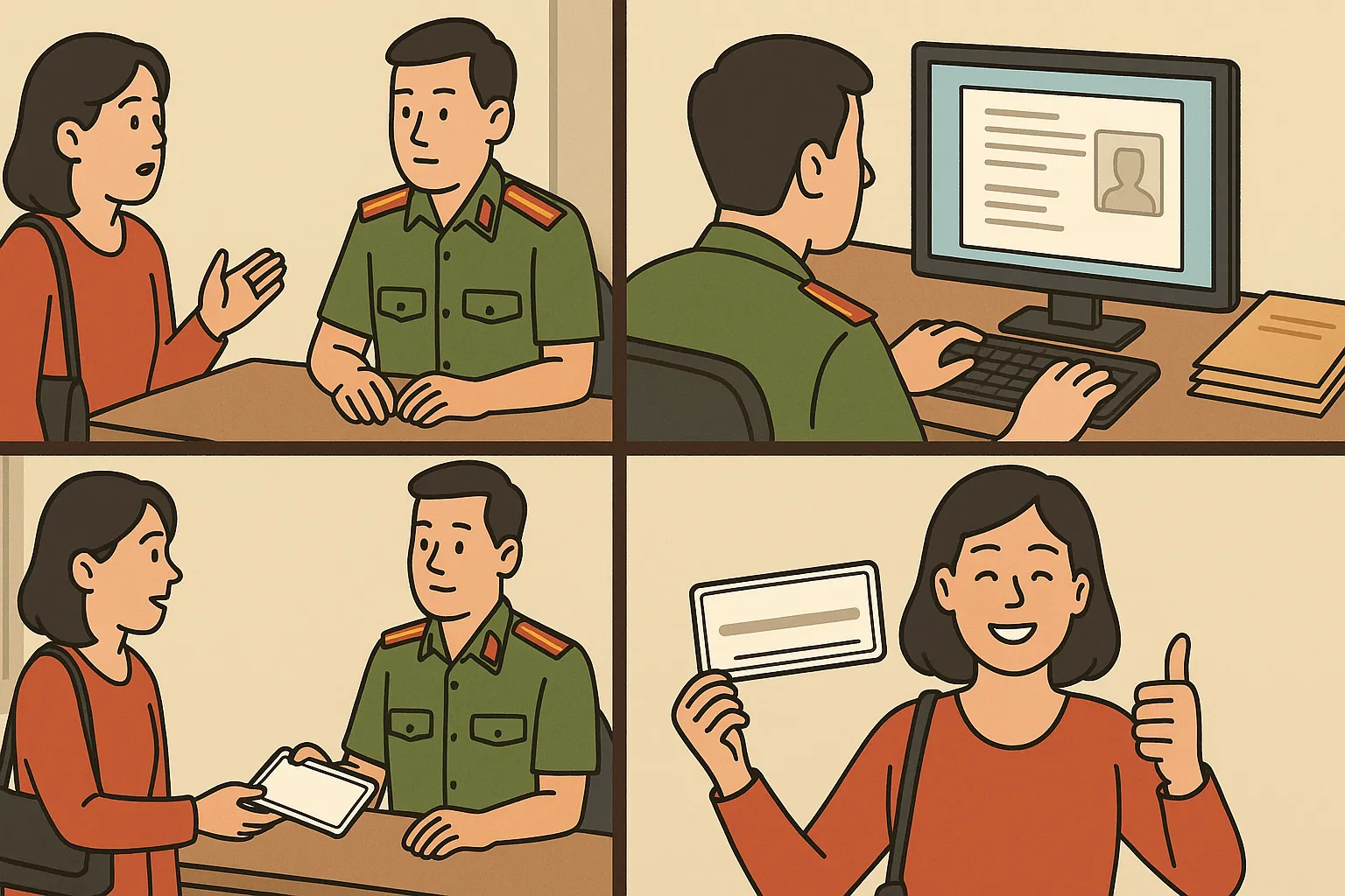 Chị Thúy bị mất biển số xe trong quá trình sử dụng