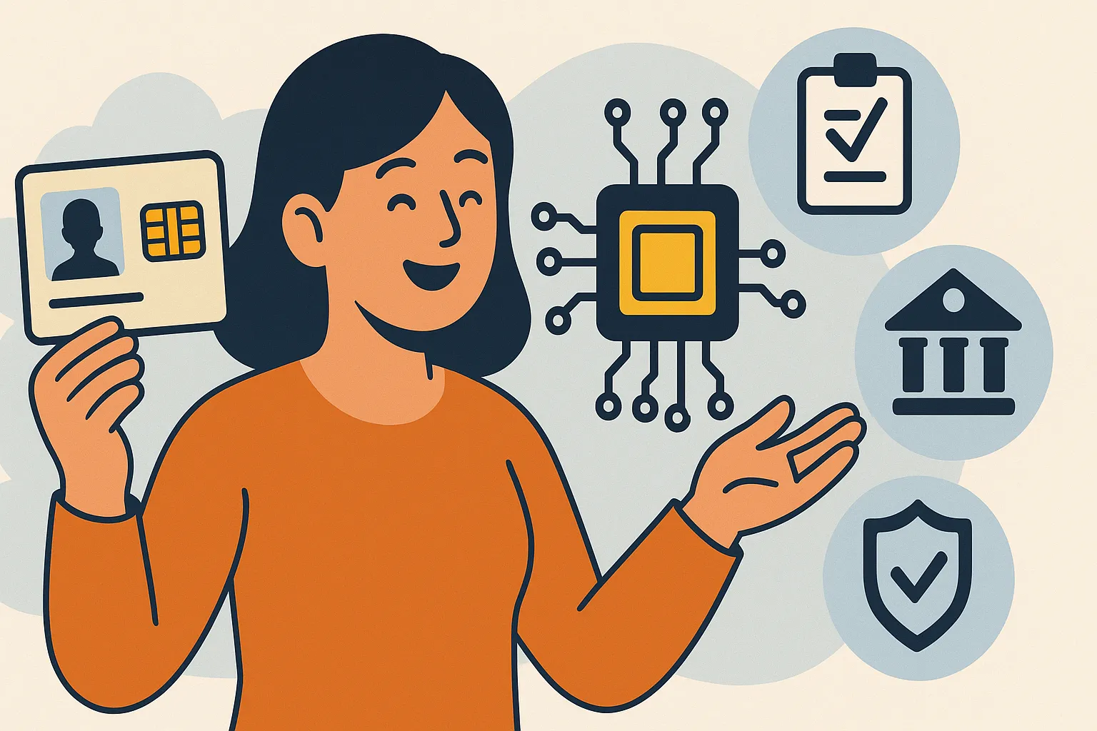 Thẻ căn cước gắn chip có định vị được không?