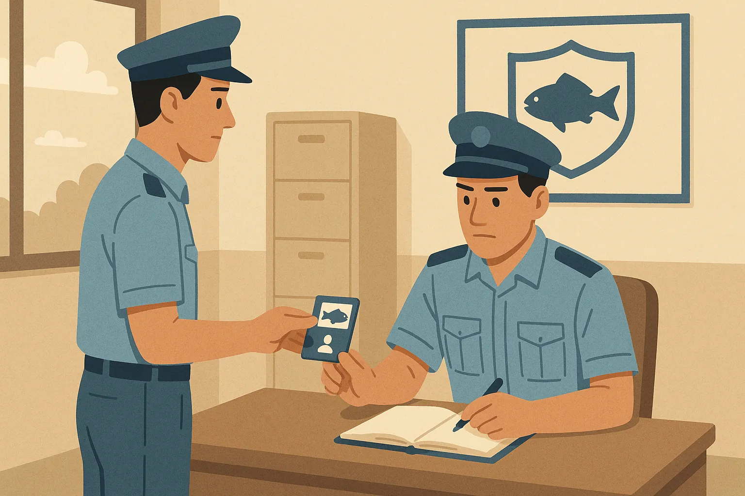 Kiểm ngư viên được sử dụng thẻ kiểm ngư theo nguyên tắc nào