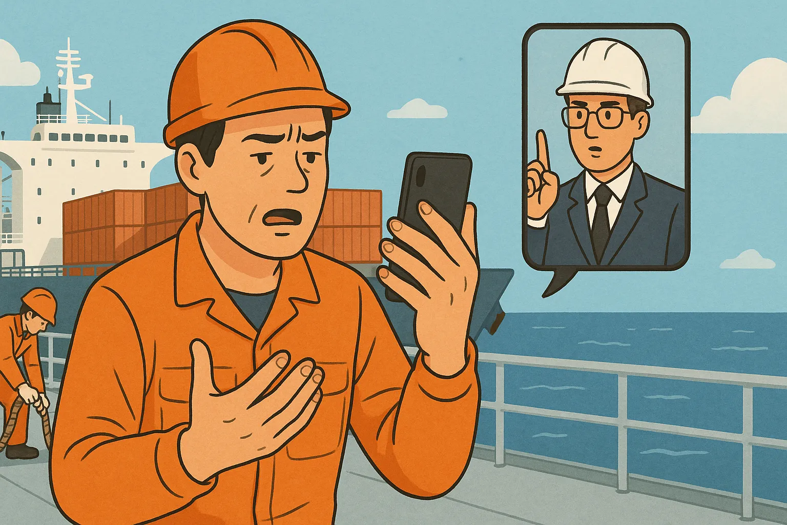 Thuyền viên bị yêu cầu tiếp tục làm việc trong kỳ nghỉ