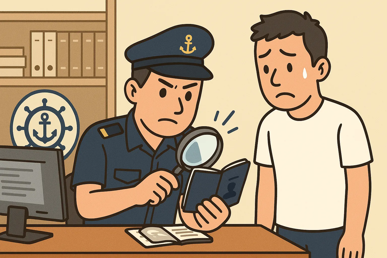 Thuyền viên sửa đổi nội dung trong Sổ