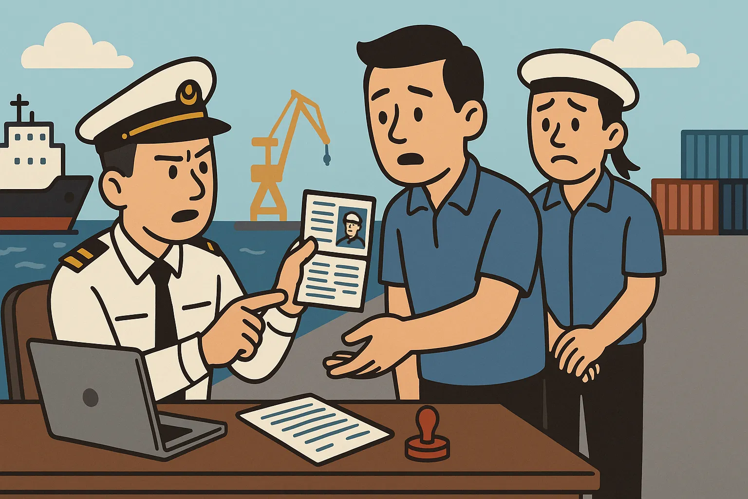 Thuyền viên cho mượn Sổ thuyền viên