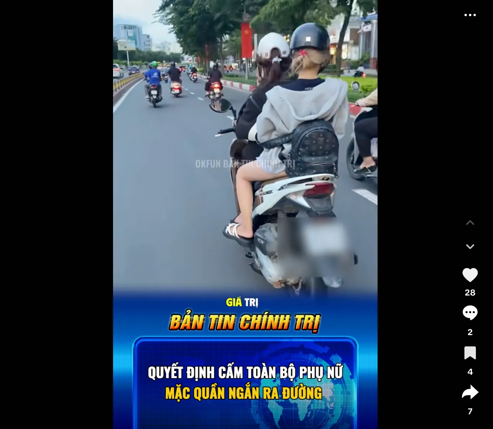 Thực hư về tin “cấm phụ nữ mặc quần ngắn ra đường" 2