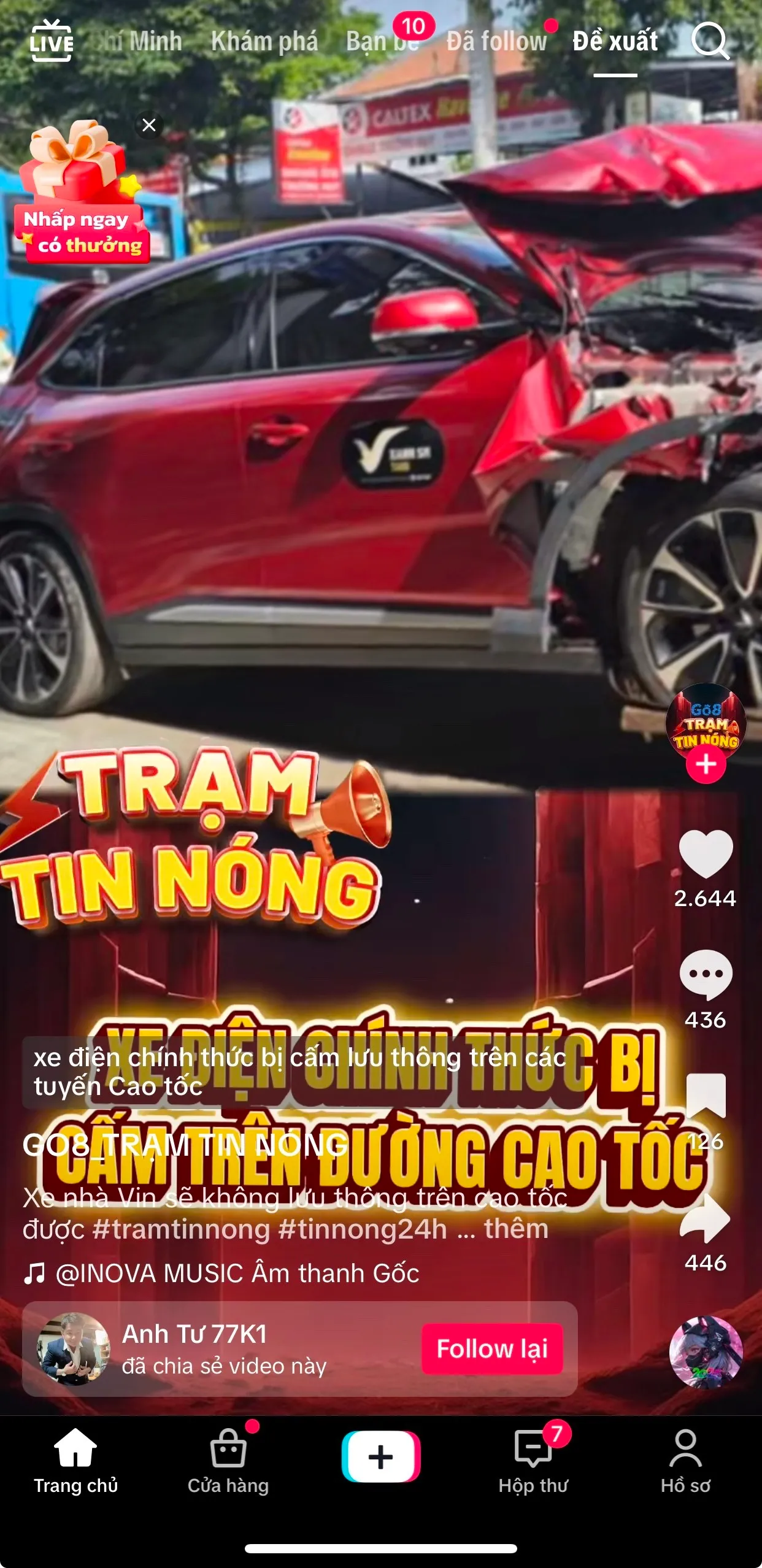 Tin đồn xe điện không được vào cao tốc