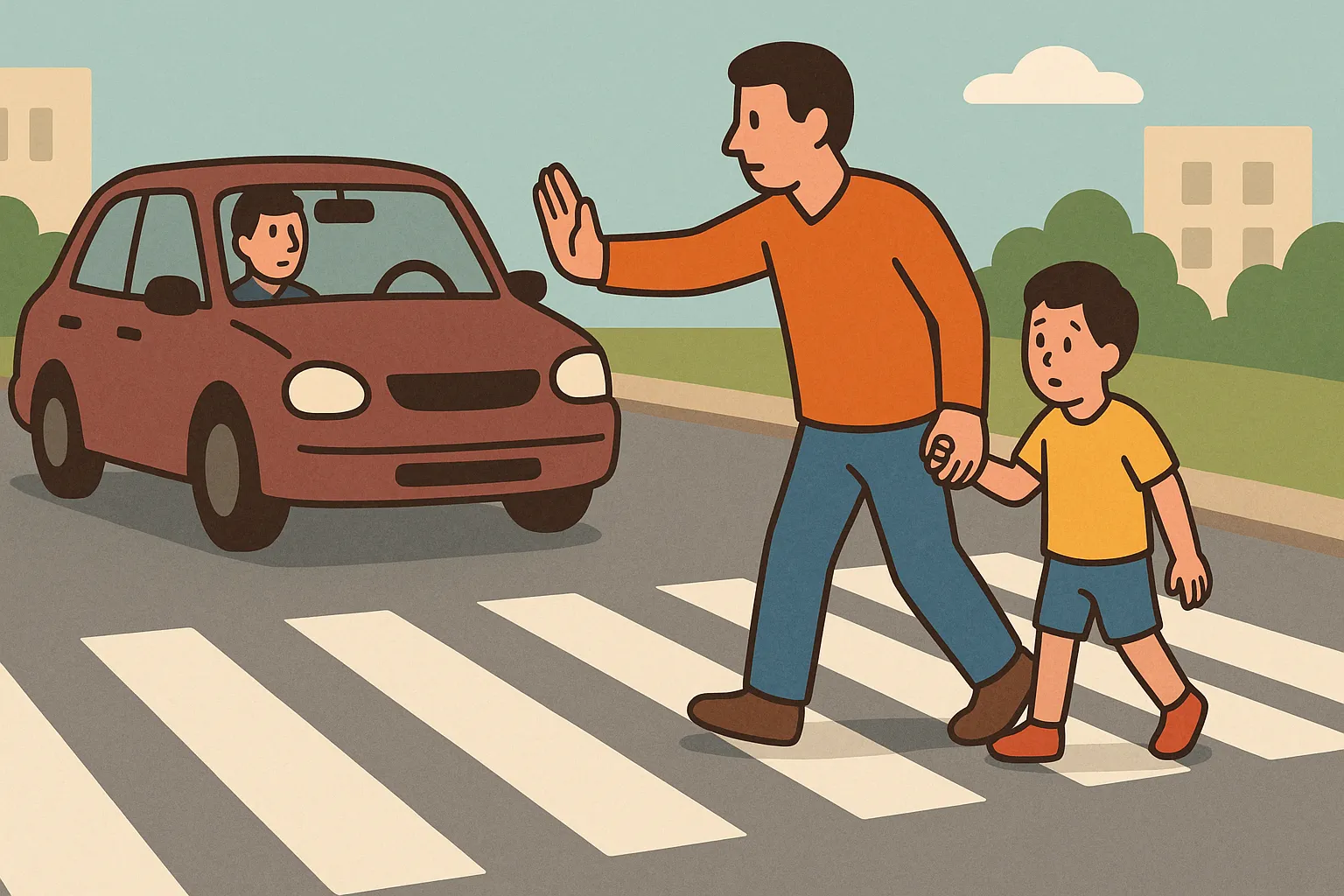 Đi qua đường không có tín hiệu bằng tay bị phạt bao nhiêu