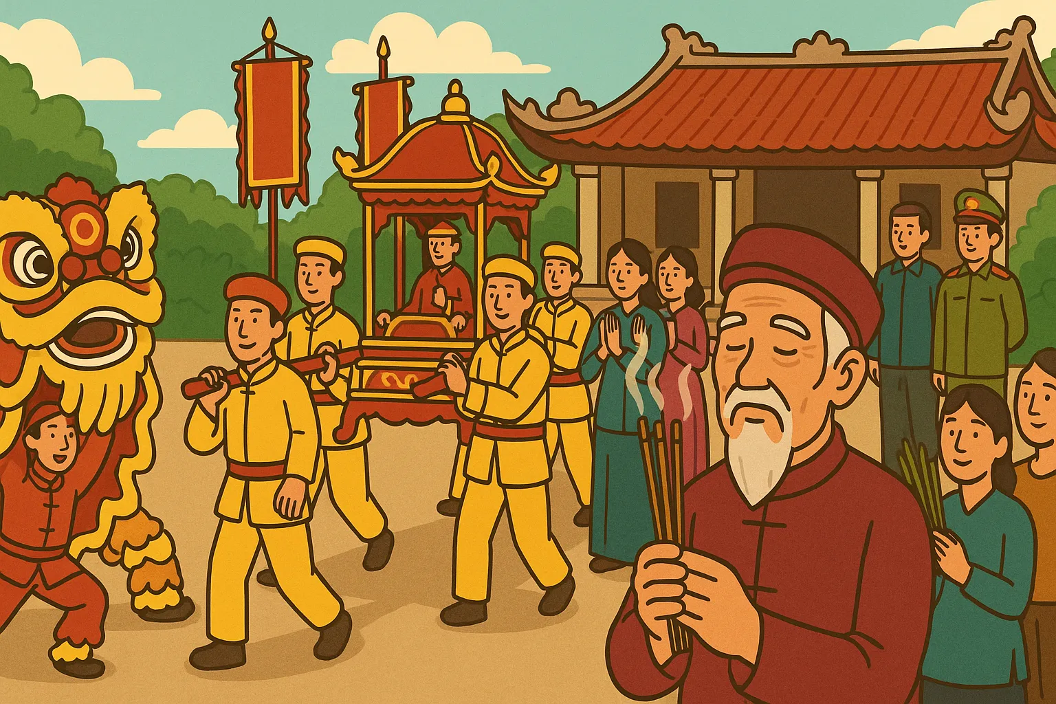 Ông Nguyễn Văn Lâm tổ chức lễ hội