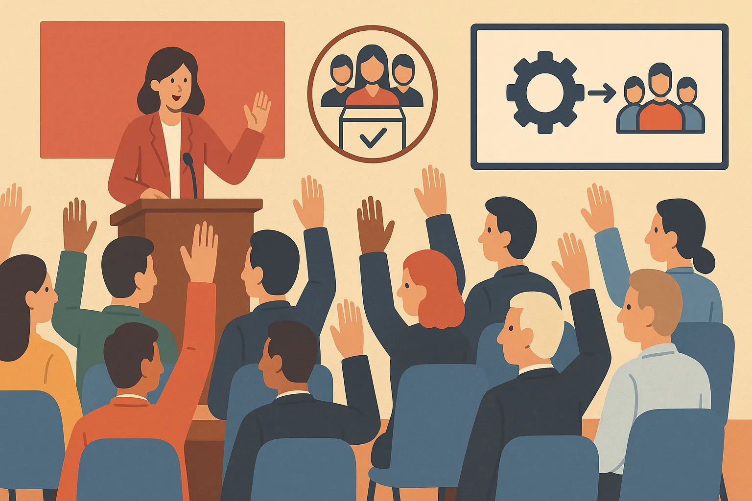 Tổ chức đại hội được thực hiện dưới những hình thức nào