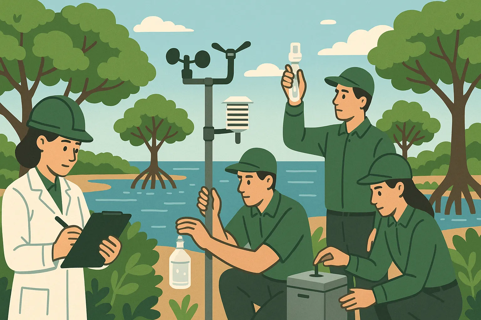 Xây dựng, quản lý, khai thác trạm giám sát biến đổi khí hậu