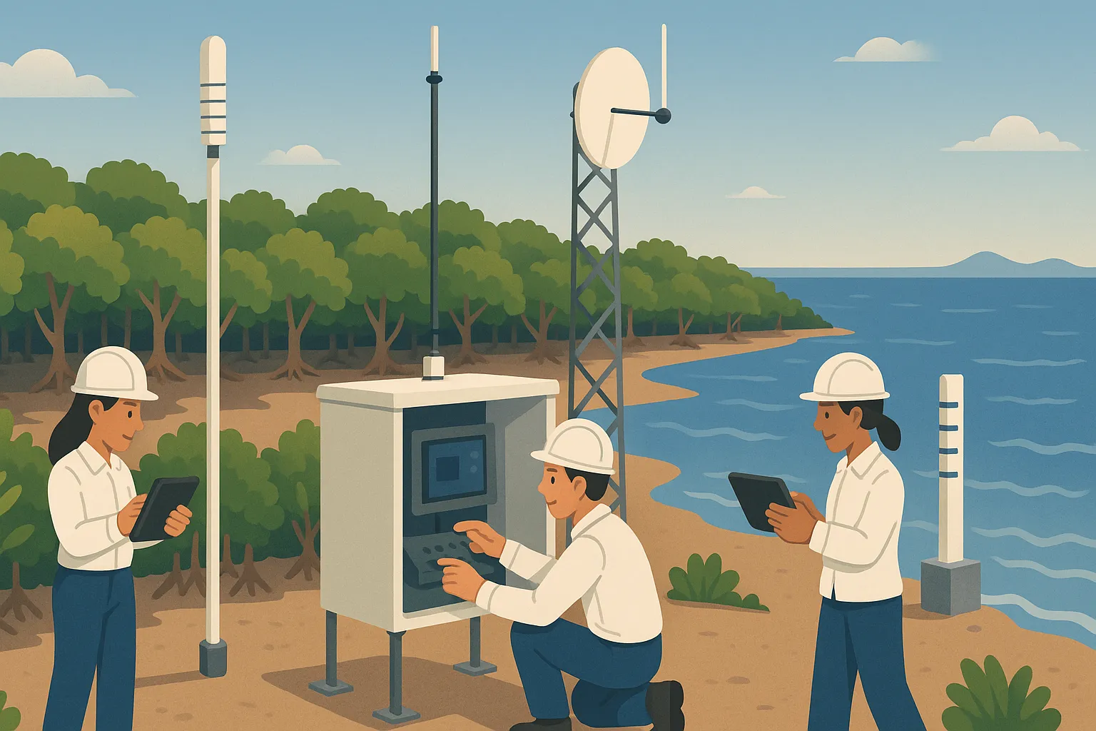 Địa phương đầu tư nâng cấp trạm giám sát biến đổi khí hậu phục vụ giám sát môi trường