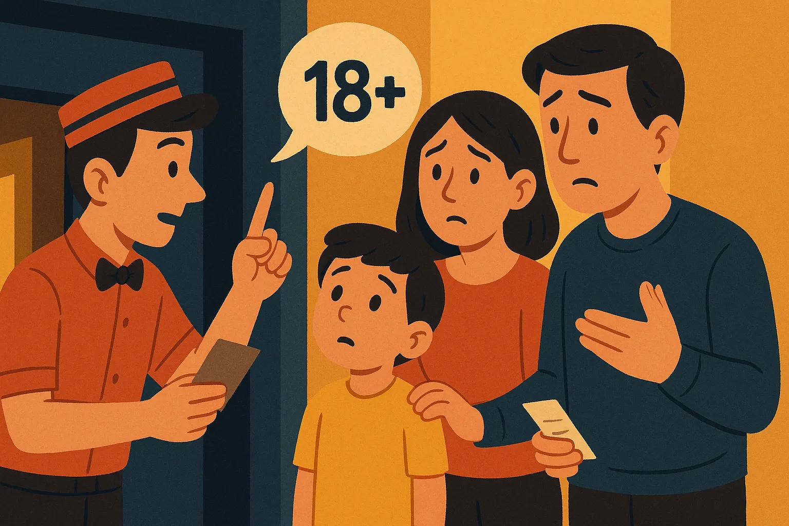 Trẻ em có thể xem phim T18 (18+) ở rạp khi có người lớn đi kèm không?