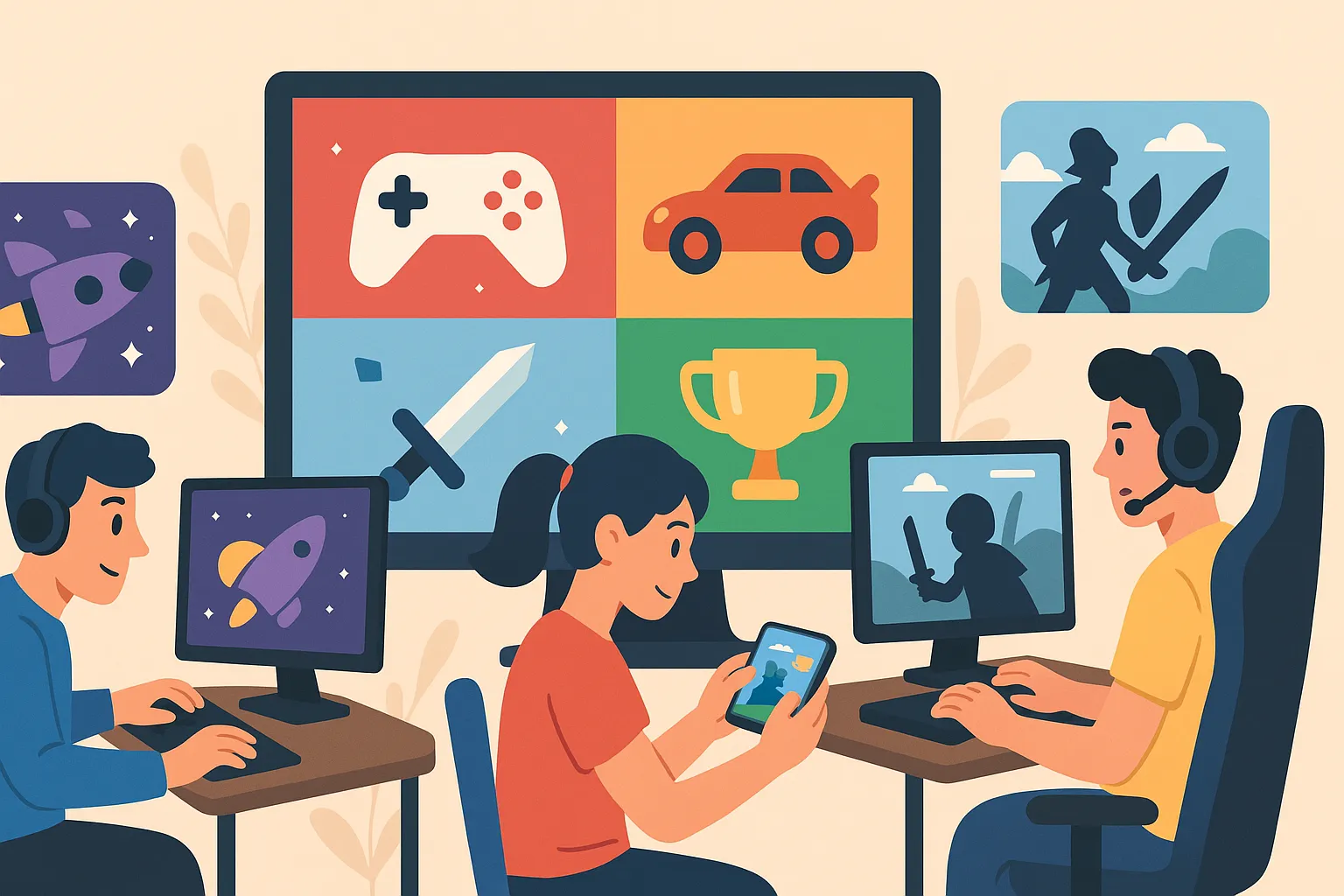 Trò chơi điện tử trên mạng được phân loại ra sao?