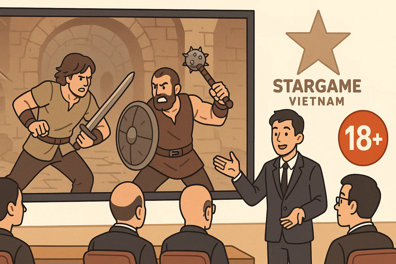 Doanh nghiệp phát hành trò chơi điện tử có yếu tố chiến đấu