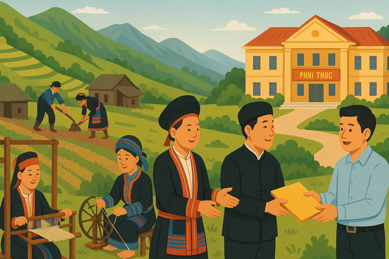 Người dân tộc thiểu số sinh sống tập trung tại địa phương