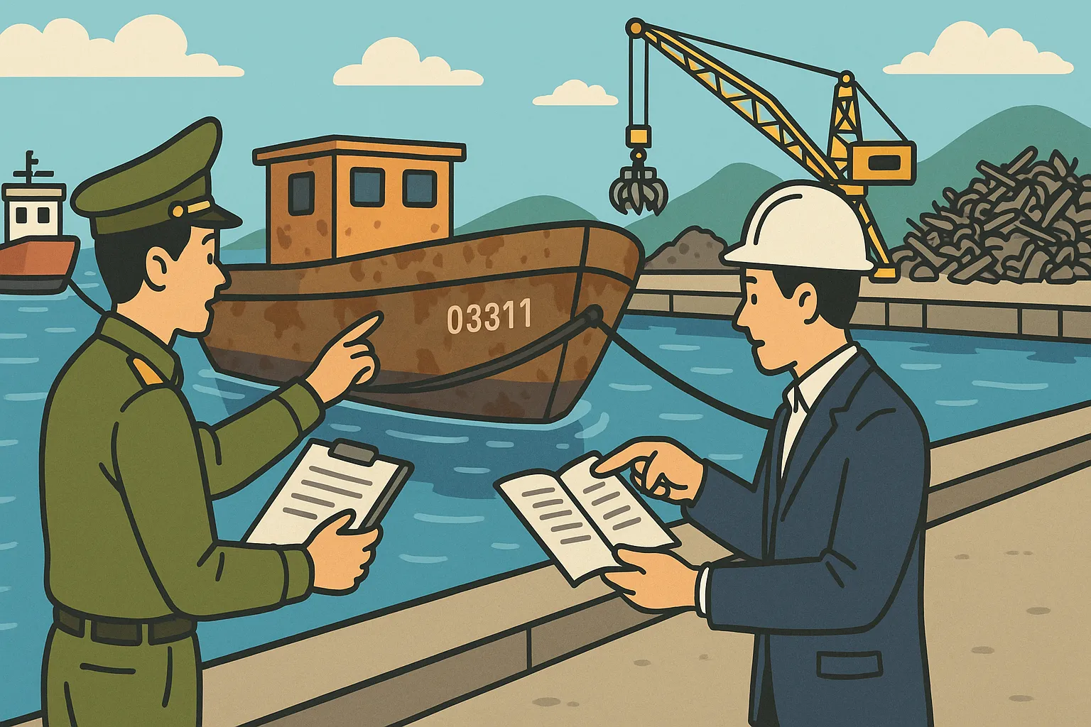 Thời hạn đưa sà lan biển đã qua sử dụng vào cơ sở phá dỡ là bao lâu?