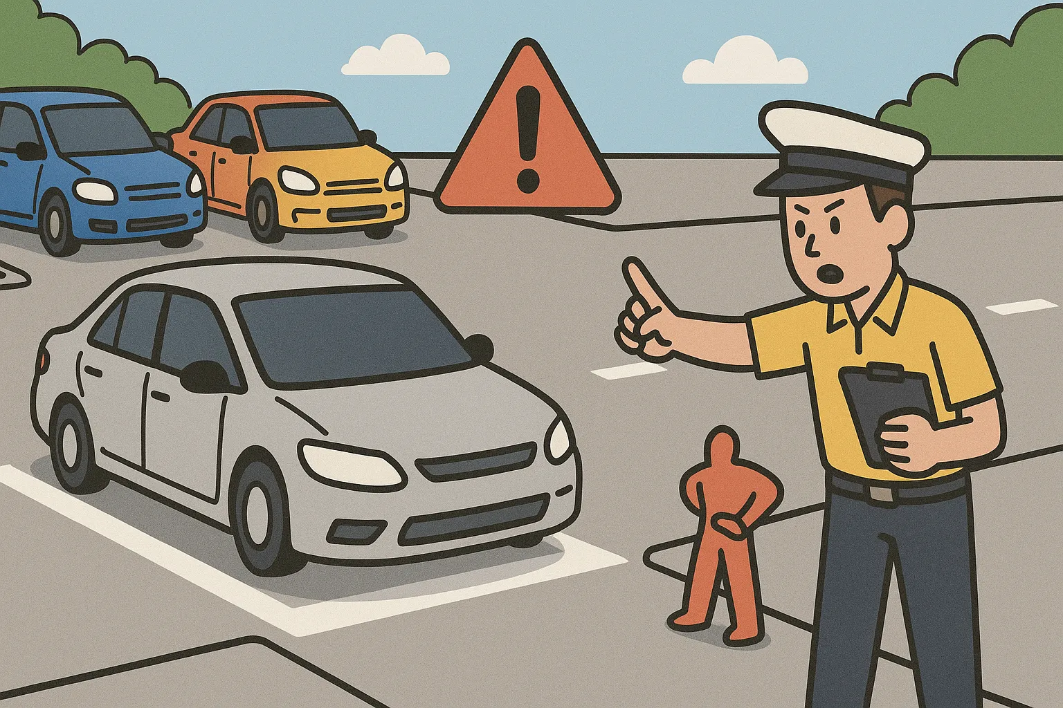 Xe ô tô đè vạch khi dừng đèn đỏ bị xử phạt bao nhiêu