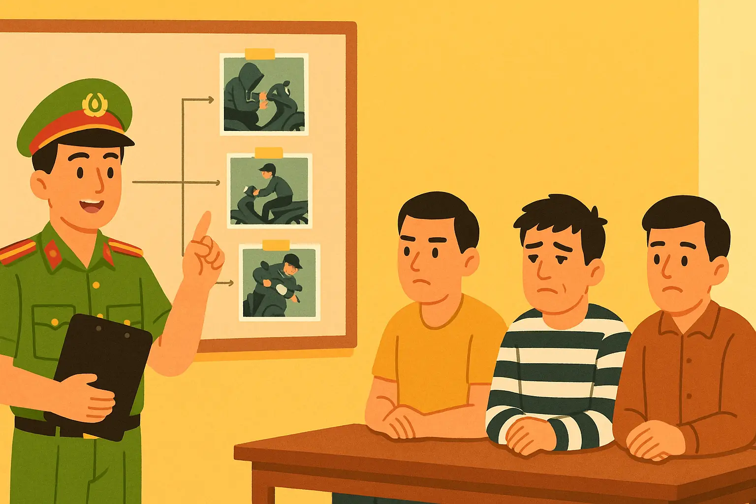 Ba vụ trộm xe máy tại Sơn La được nhập thành một vụ án để điều tra chung