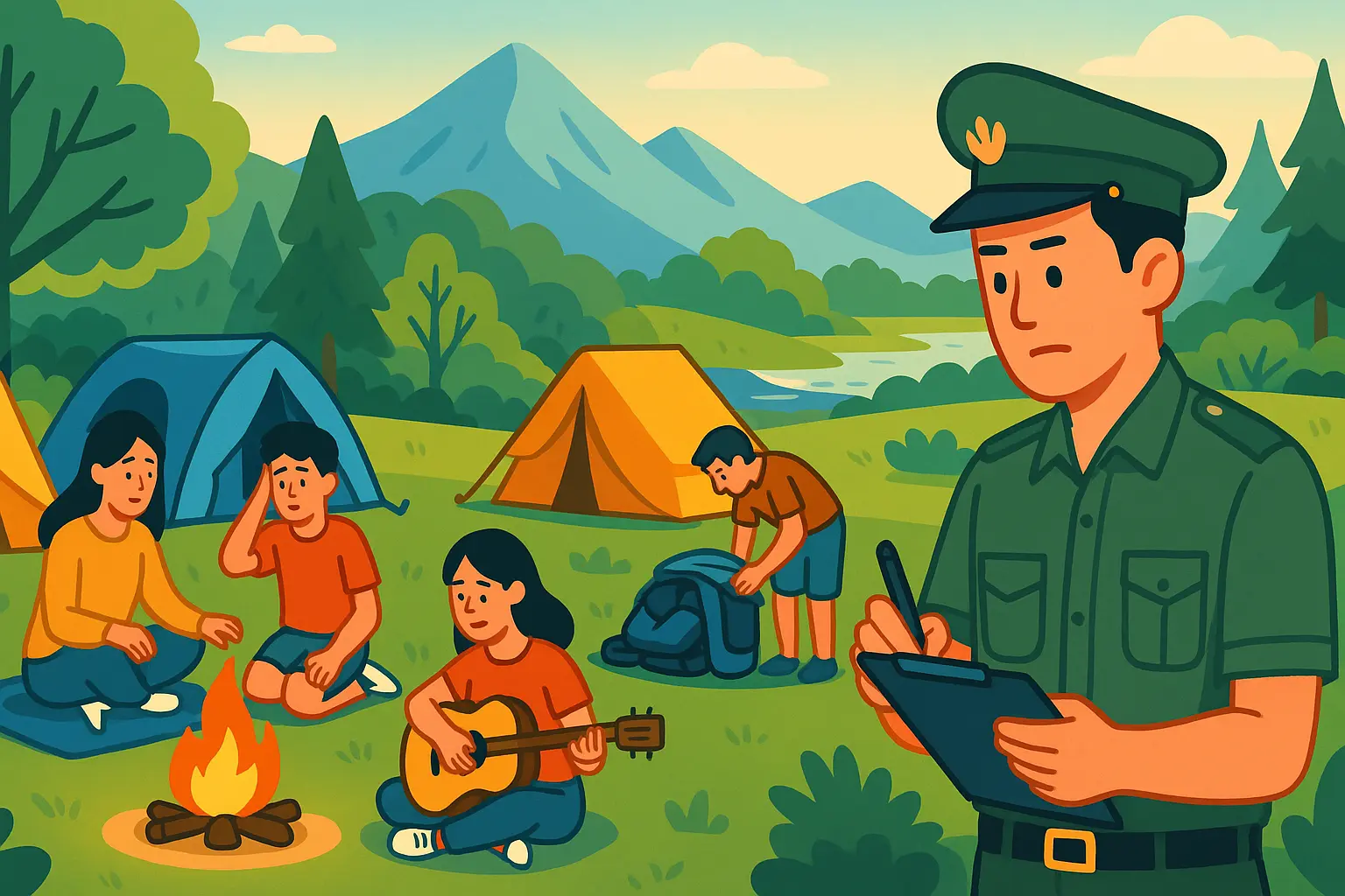 Bãi cắm trại du lịch cần đáp ứng những điều kiện tối thiểu nào?