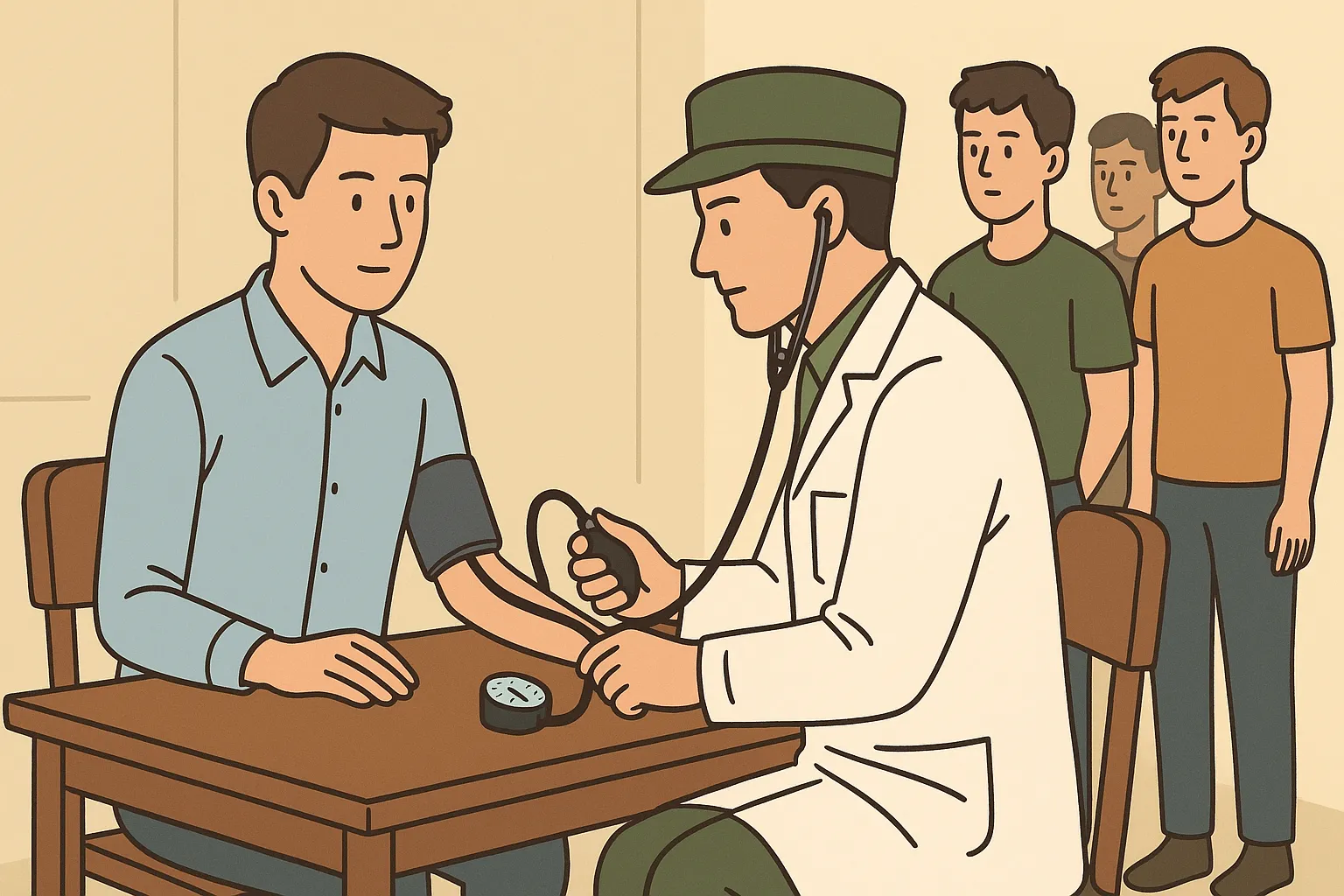 Công dân tham gia khám sức khỏe theo quy định