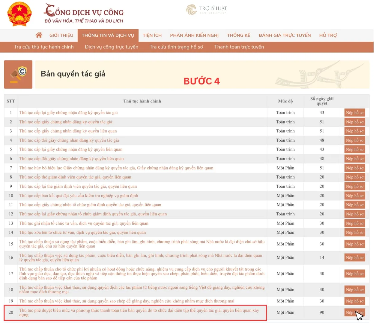 Thủ tục xin phê duyệt biểu mức và phương thức thanh toán tiền bản quyền do tổ chức đại diện tập thể quyền tác giả, quyền liên quan xây dựng