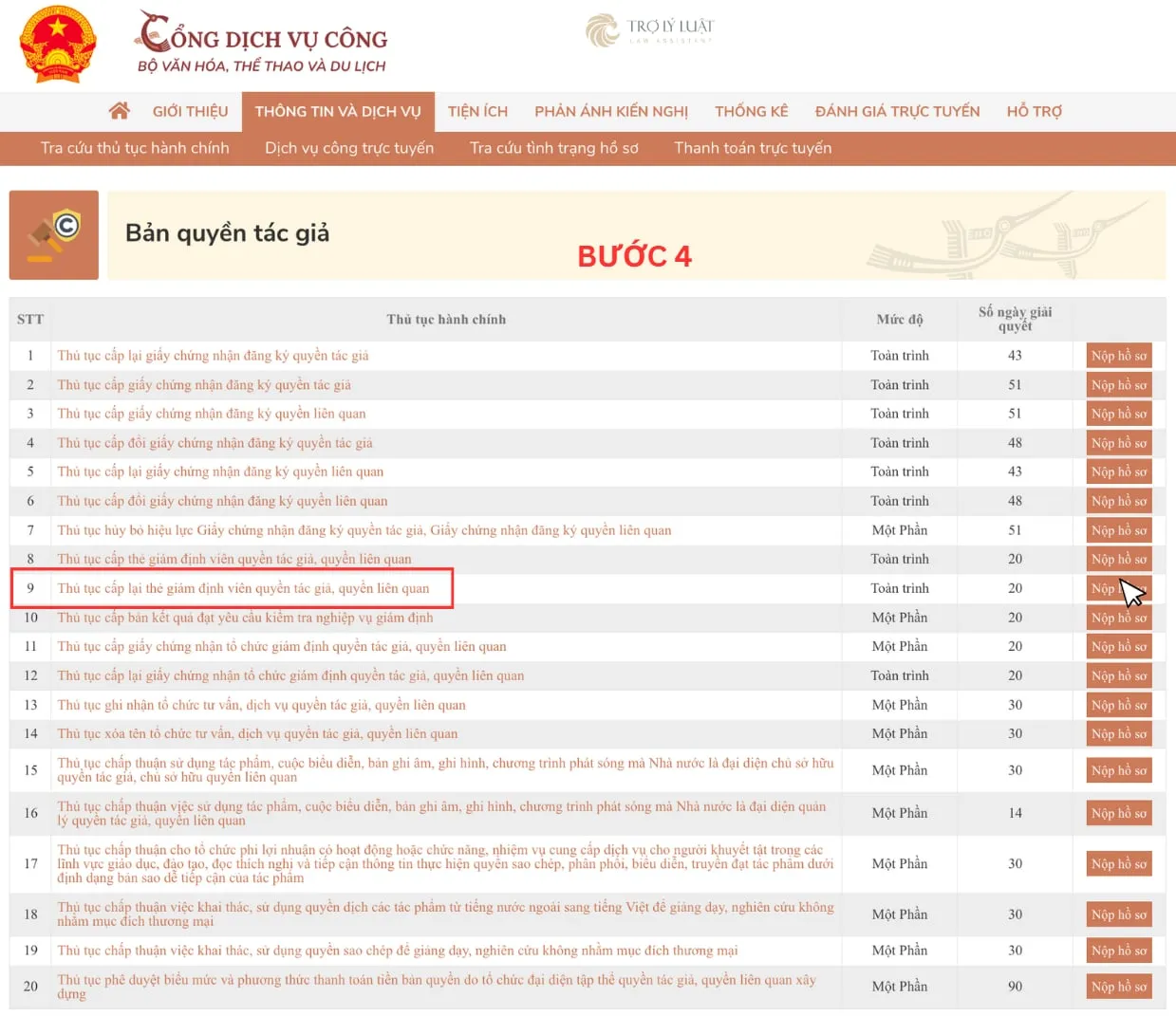 Thủ tục cấp lại thẻ giám định viên quyền tác giả, quyền liên quan