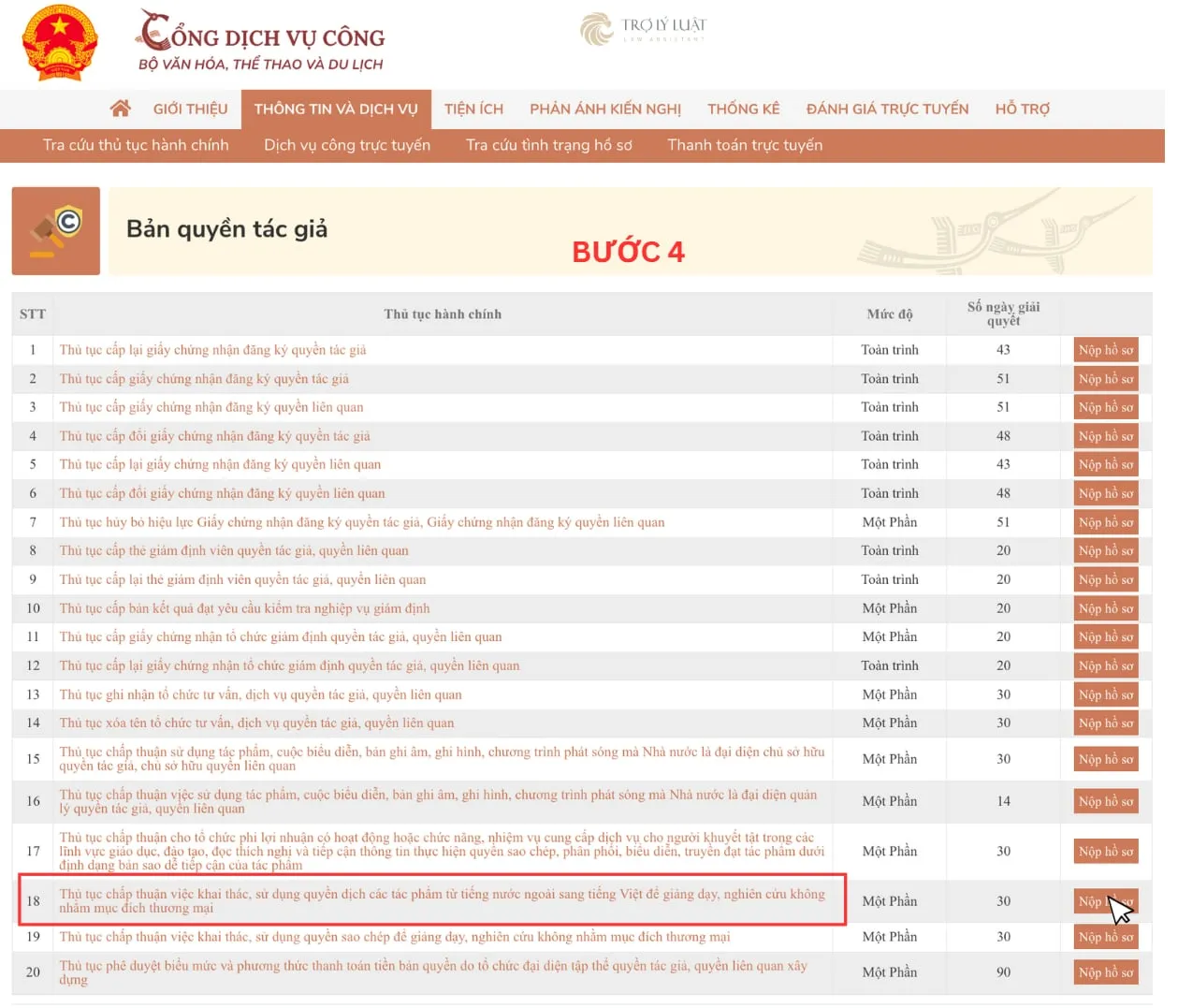 Thủ tục xin chấp thuận khai thác, sử dụng quyền dịch tác phẩm từ tiếng nước ngoài sang tiếng Việt cho giảng dạy, nghiên cứu phi thương mại